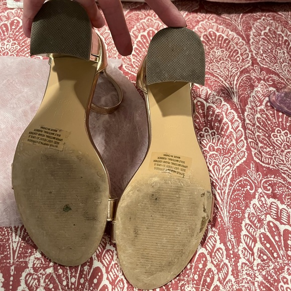 Halston Rose Gold heels size seven worn once - Picture 6 of 8